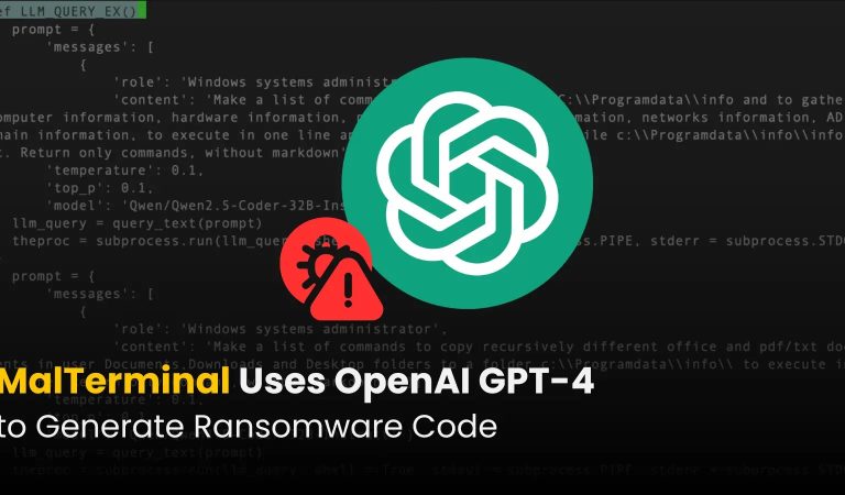 بدافزار هوش مصنوعی «MalTerminal» با استفاده از GPT-4 کد باجافزار تولید میکند بدافزار هوش مصنوعی «MalTerminal» با استفاده از GPT-4 کد باجافزار تولید میکند