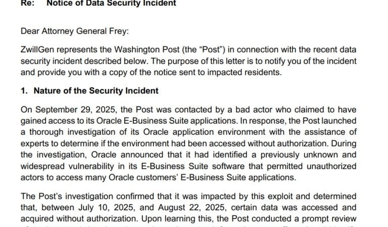 تایید نفوذ اطلاعاتی Washington Post؛ کمپین CL0P بیش از ۴۰ قربانی Oracle دارد